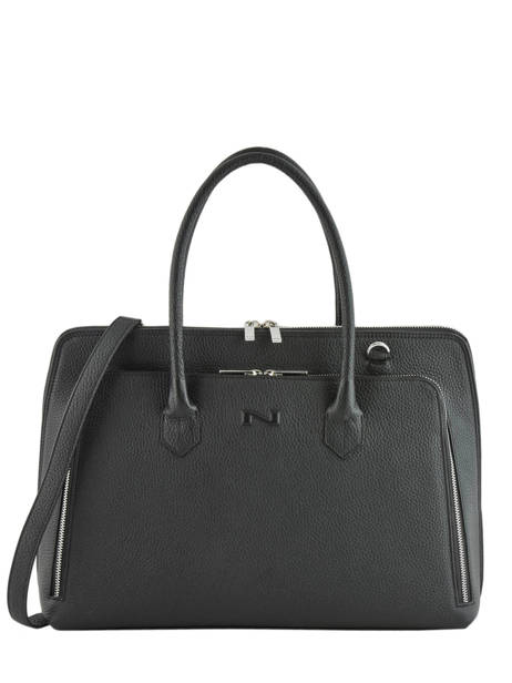 Leather Billy Tote Bag Nathan baume Black nathan N1920016