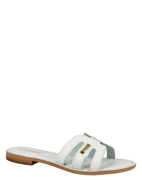 Slippers Damia In Leather Les tropeziennes White women DAMIA