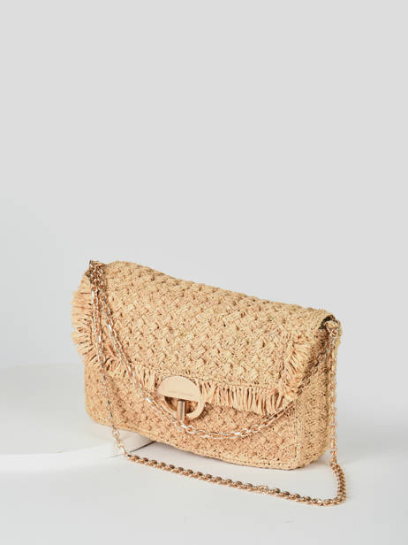 Sac Porté épaule L Moon Raphia Vanessa bruno Beige moon raphia 73V40737 vue secondaire 1