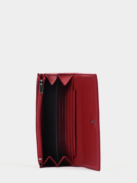 Leather Foulonné Wallet Yves renard Red foulonne 29439 other view 2