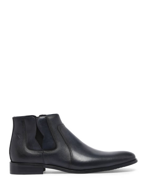 Chelsea Boots Nasidi En Cuir Kdopa Bleu men NASIDI