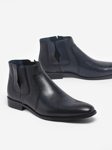 Chelsea Boots Nasidi En Cuir Kdopa Bleu men NASIDI vue secondaire 2