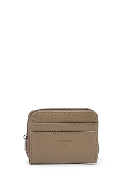 Leather Card Holder Confort Hexagona Brown confort 463042