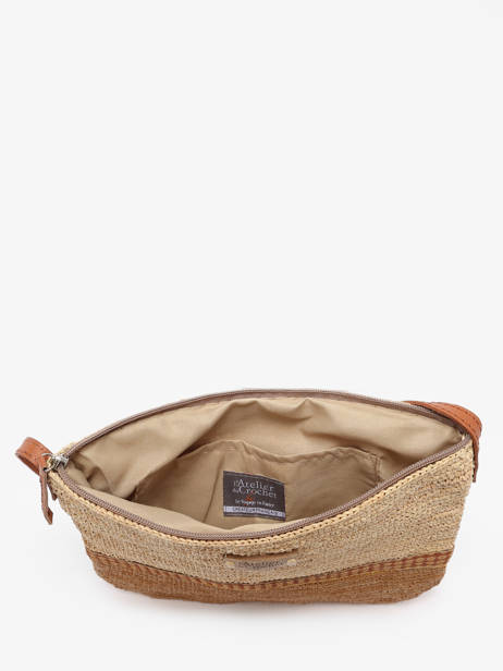 Sac Bandoulière L'atelier Du Crochet Le voyage en panier Beige l'atelier du crochet AM730 vue secondaire 3