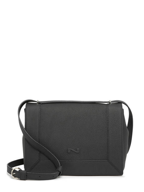 Leather Amsterdam Crossbody Bag Nathan baume Black mondrian 1